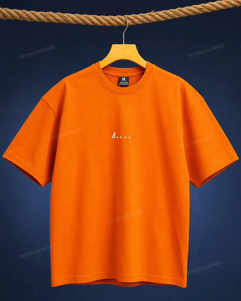 Minimalist Drop Shoulder T-Shirt for Men | Oversized Cotton Tee