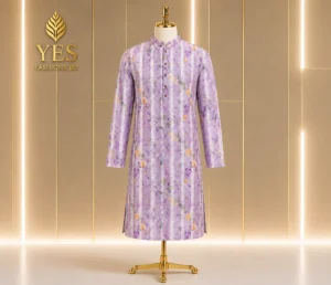 Designer Printed Panjabi | Men's Silk Cotton Punjabi