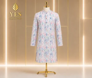 Men's Silk Cotton Panjabi – Premium Printed Punjabi for Eid & Festive Wear